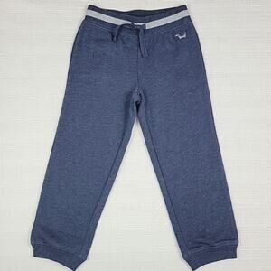 Janie and Jack blue terrycloth knit drawstring ankle jogger sweatpants 3